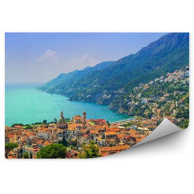 Fototapeta na zeď Neapol kanál budovy palmy jachty