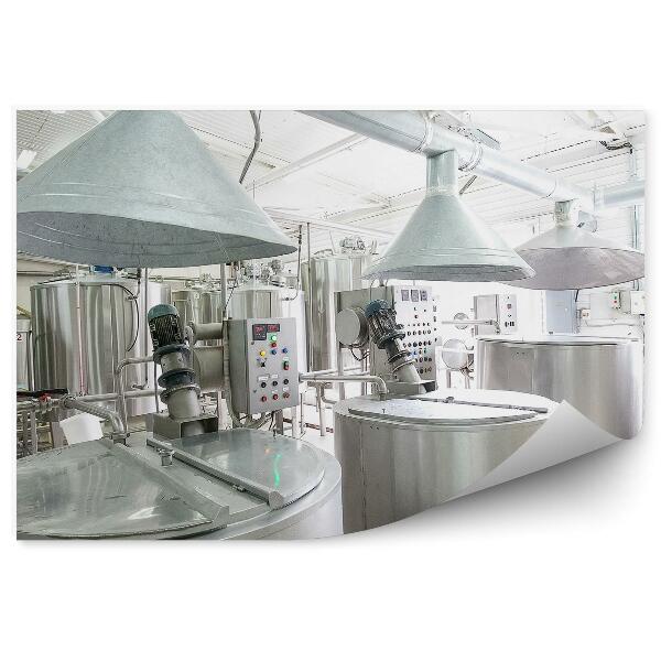 Fototapeta na zeď Cisternové vozy mlékárenské továrny