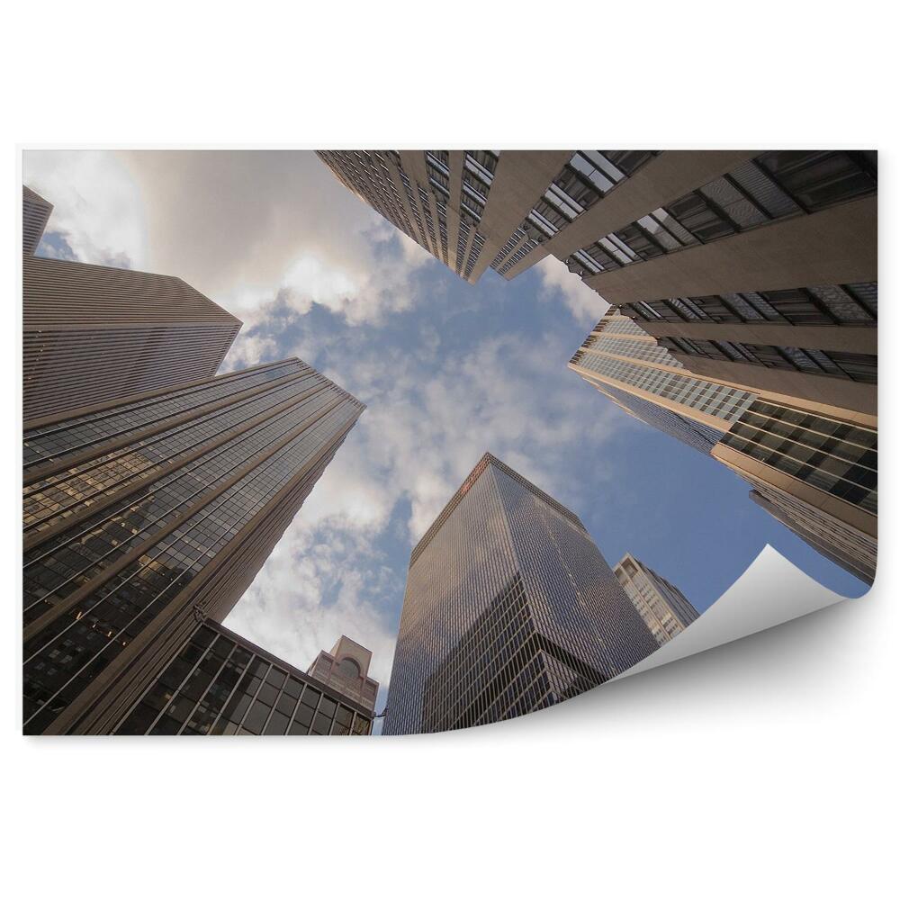 Tapeta Mrakodrapy Manhattan New York mraky