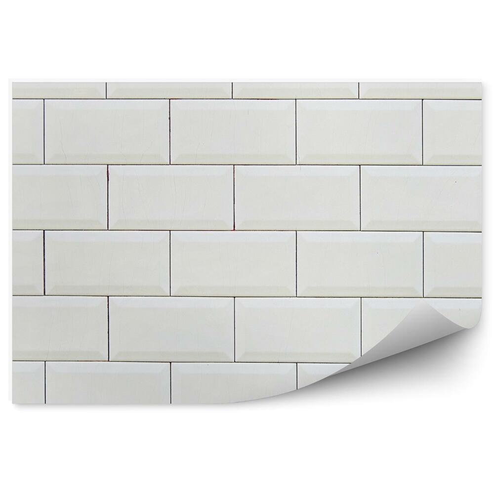 Fototapeta na zeď Stará bílá cihlová zeď