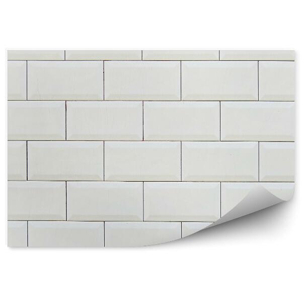 Fototapeta na zeď Stará bílá cihlová zeď