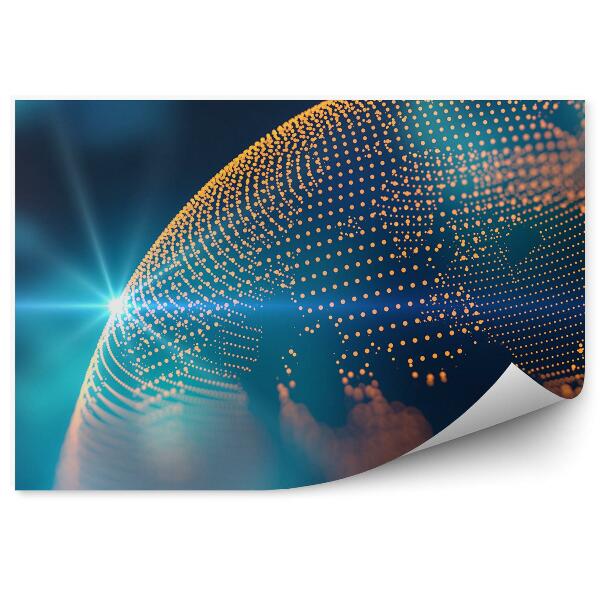 Fototapeta 3d planeta Země vesmír nebe hvězdy