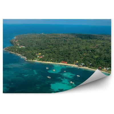 Samolepící fototapeta Karibské moře letecký pohled