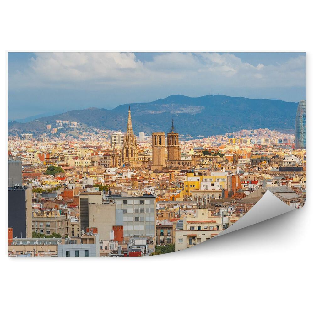 Tapeta Barcelona z ptačí perspektivy