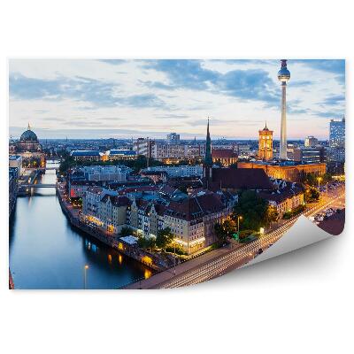 Fototapeta Katedrála Berlín fontána duha příroda nebe mraky