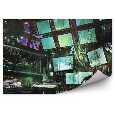 Fototapeta Velitelské centrum monitoruje kosmickou loď