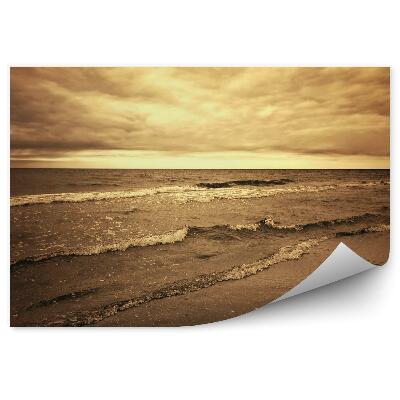 Fototapeta Západ slunce vlny moře oceán obloha mraky