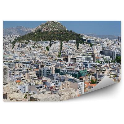 Fototapeta Přístav Pireus Atény obloha mraky budovy