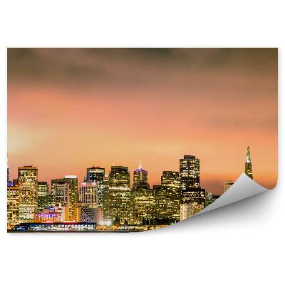 Fototapeta na zeď palmy nebe silnice oceán palmy Kalifornie