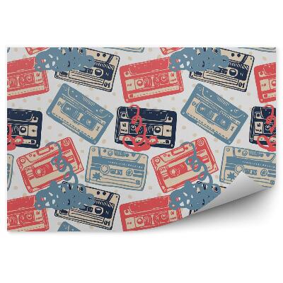 Fototapeta Vzor starých kazet 