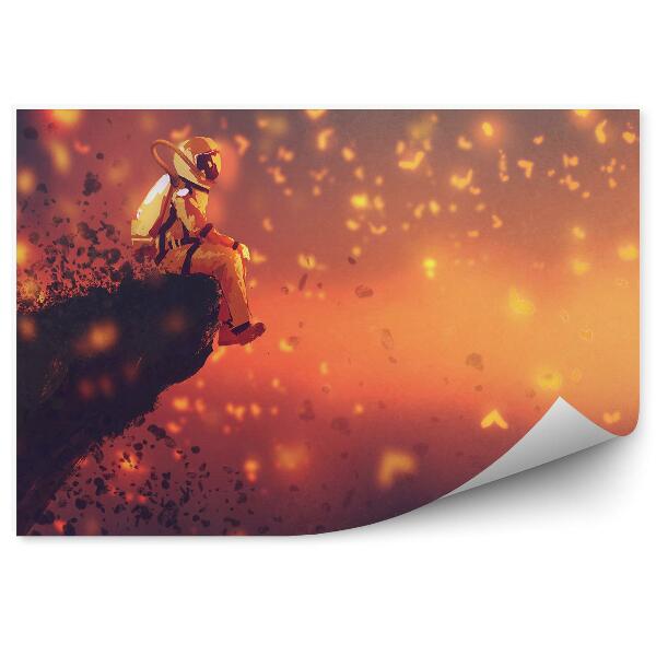 Fototapeta Astronaut vesmírný prostor planeta Země obloha hvězdy světlo