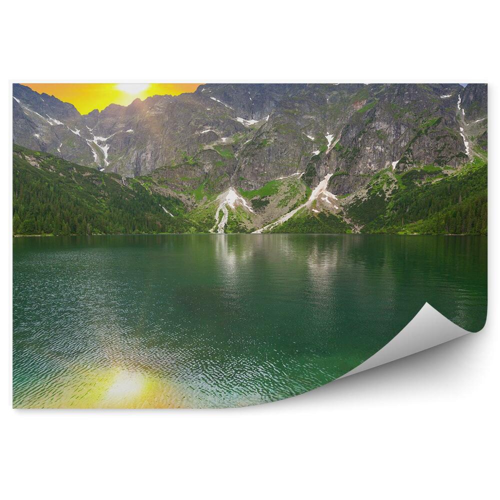 Fototapeta Západ slunce nad Morskie Oko Tatry Polsko