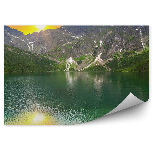 Fototapeta Západ slunce nad Morskie Oko Tatry Polsko
