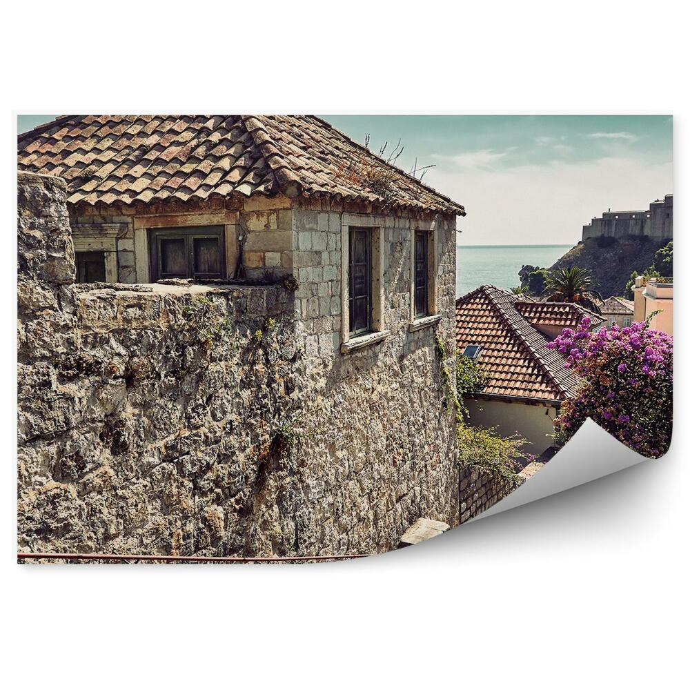 Fototapeta na zeď Chorvatské staré město schodišťová ulička