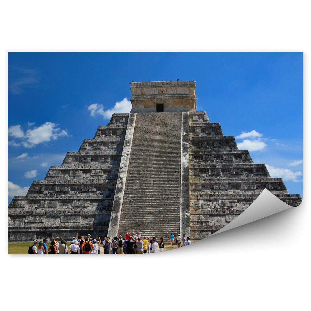 Fototapeta na zeď Chrám Mexiko turisté architektura