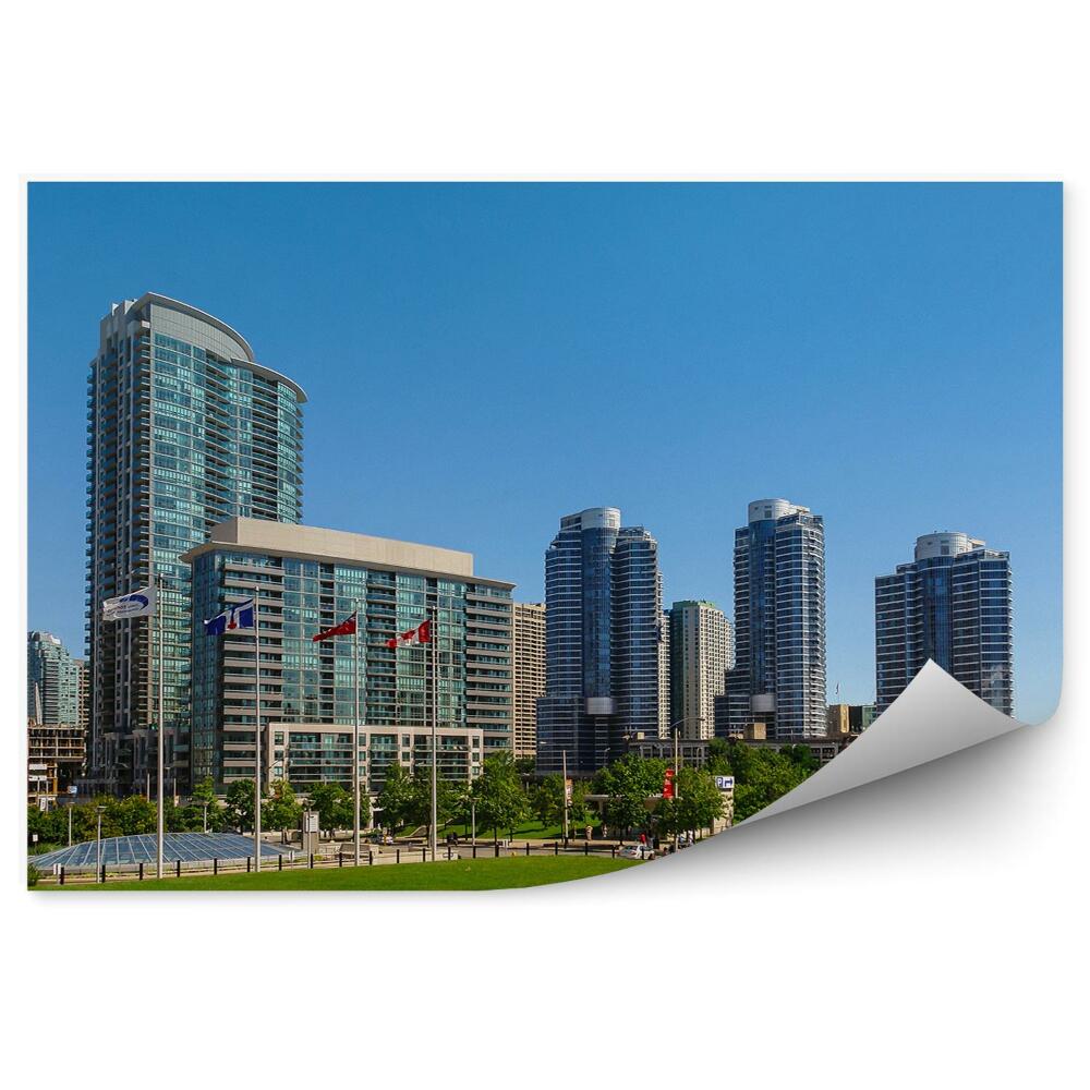 Fototapeta Toronto panorama města tráva olympijský park