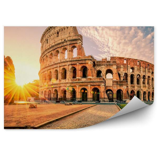 Fototapeta na zeď Ranní slunce Itálie budovy města