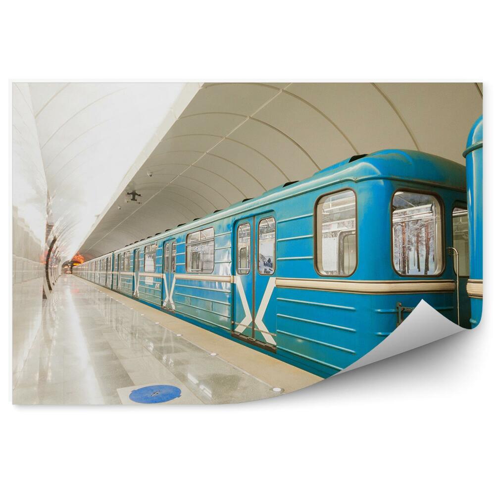 Fototapeta Stanice metra vlakový tunel