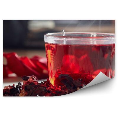 Tapeta Čaj ibišek sušený šálek louhovač