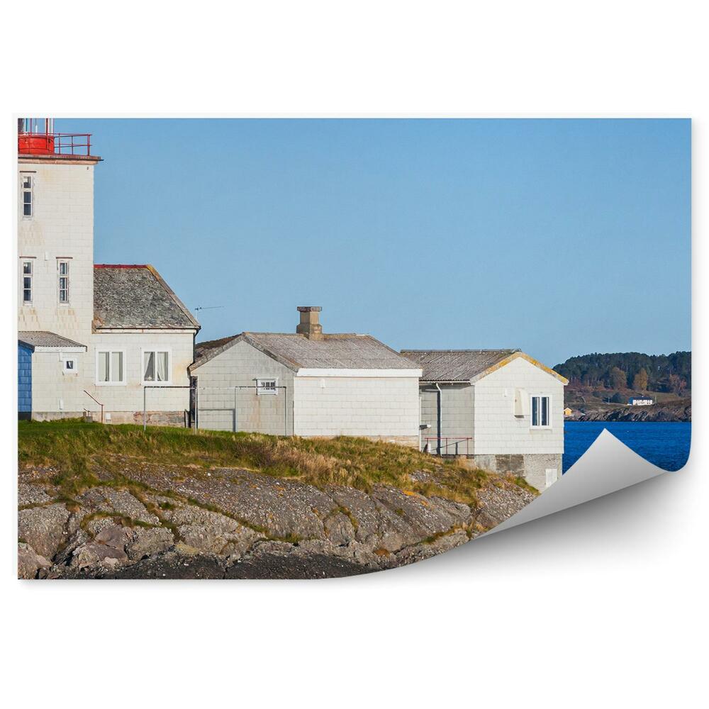 Fototapeta na zeď Maják moře Norsko modrá obloha