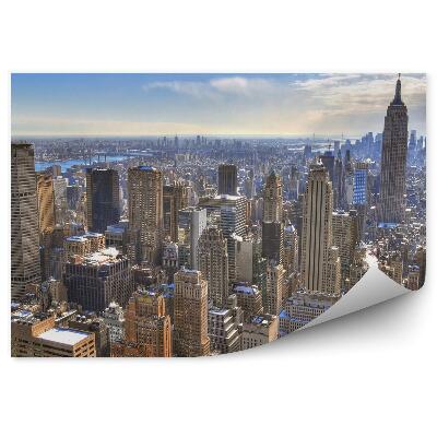 Fototapeta na zeď Panorama města New York budovy architektura