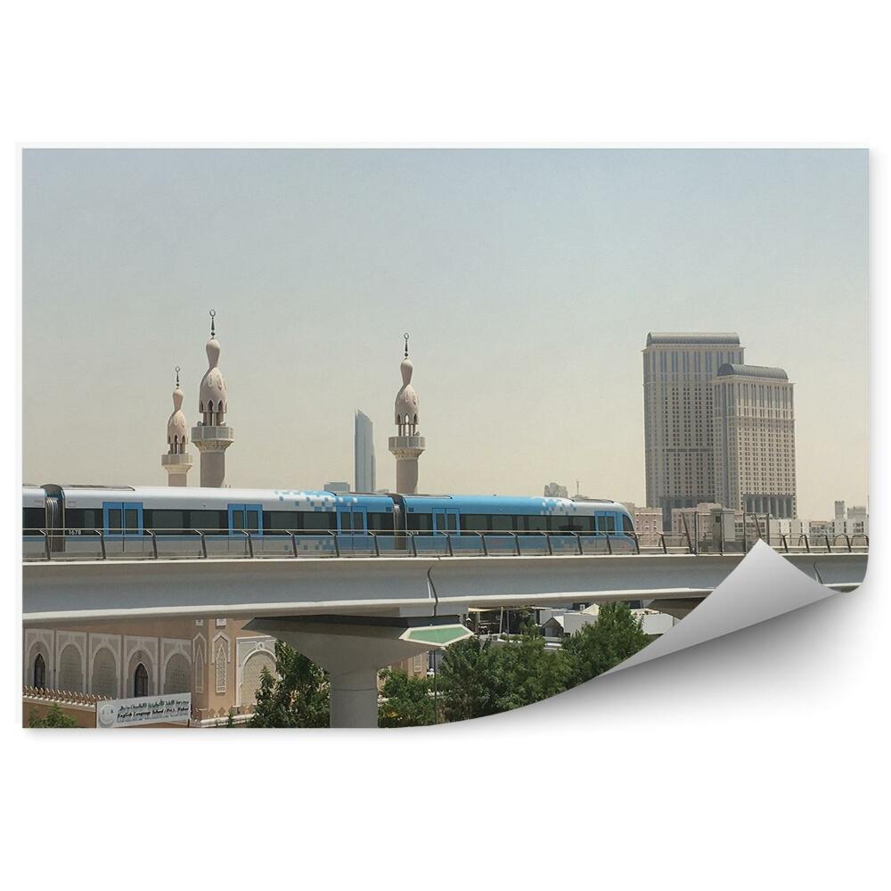 Fototapeta na zeď Dubaj vlak město doprava doprava