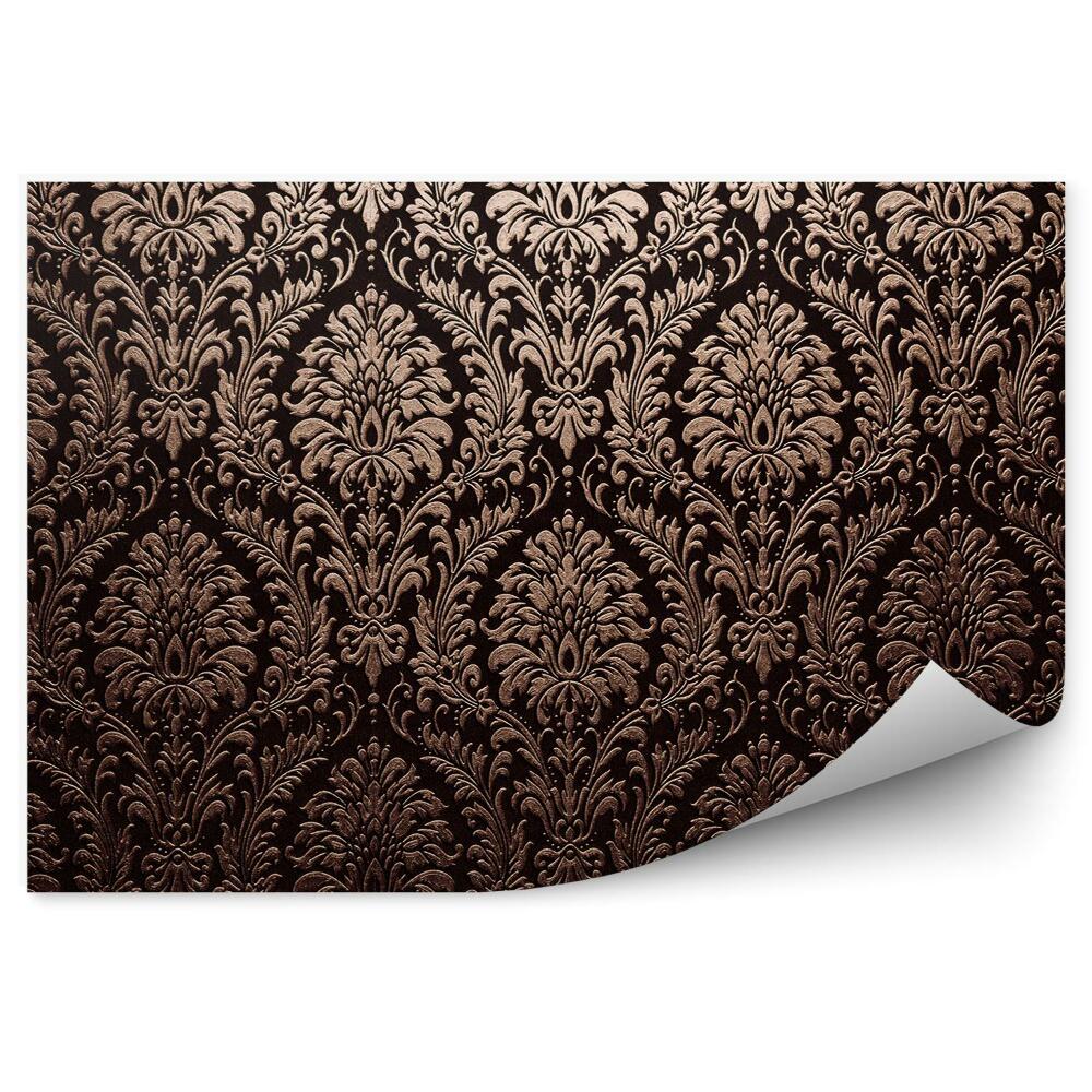 Fototapeta na zeď Ornament zlatý ornament tmavé pevné pozadí