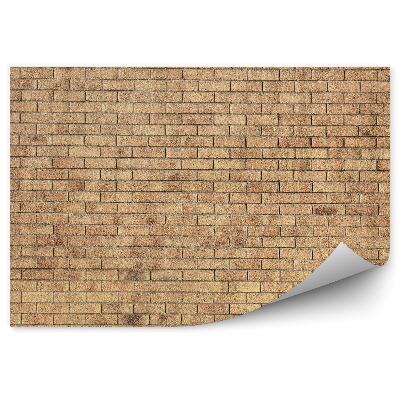 Fototapeta Žluté cihlové zdivo