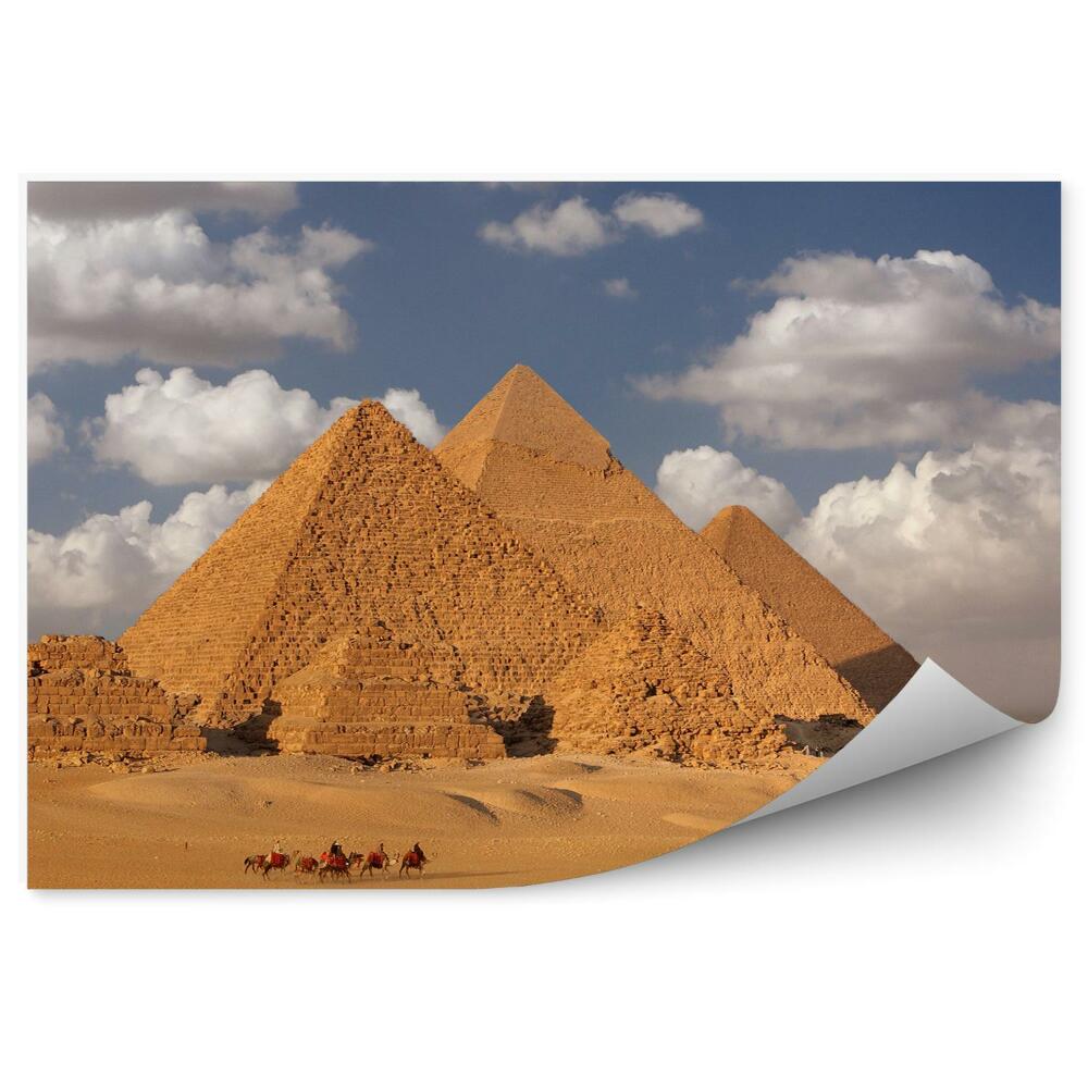 Fototapeta Egypt pyramidy cestovatelé poušť písek