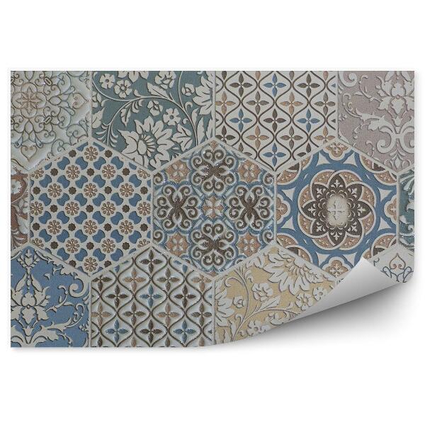 Fototapeta na zeď Abstraktní mozaika ze šestiúhelníků