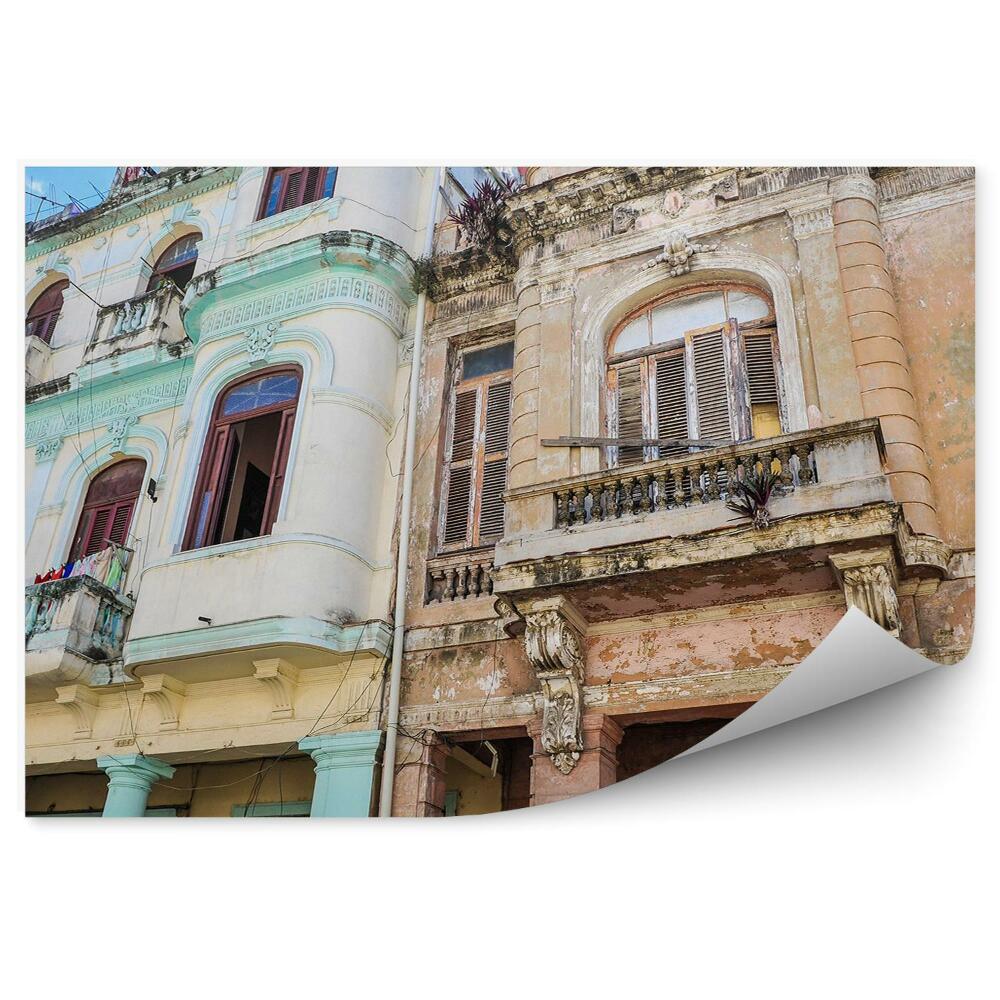 Samolepící fototapeta Architektura budovy okenice Kuba