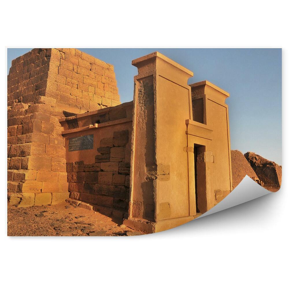 Samolepící fototapeta Pyramidy kameny písek