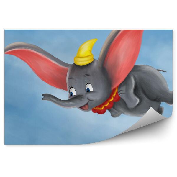 Samolepící fototapeta Létající cirkusový slon nebe