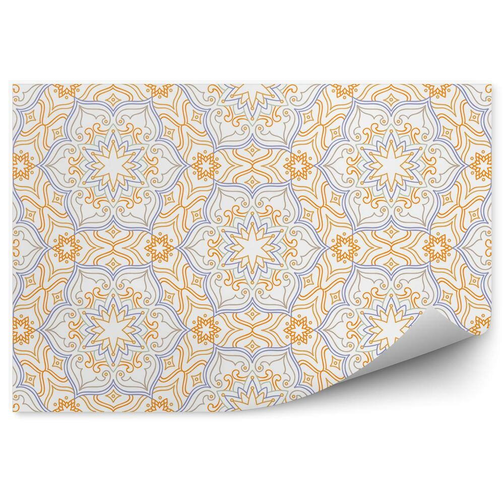 Samolepící fototapeta Barevný květinový vzor abstraktní pevné pozadí