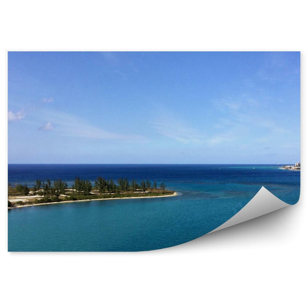 Samolepící fototapeta Bay island rostliny horizont