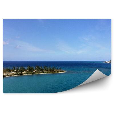 Samolepící fototapeta Bay island rostliny horizont