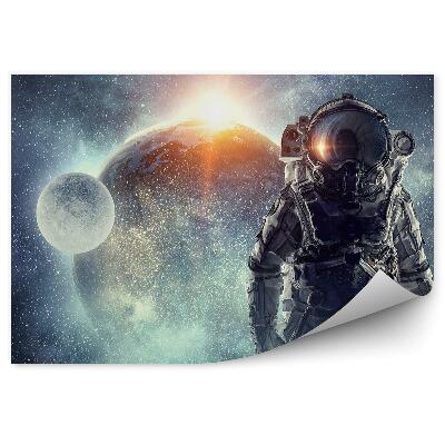 Fototapeta Astronaut planeta Země astronaut vesmír měsíc nebe hvězdy