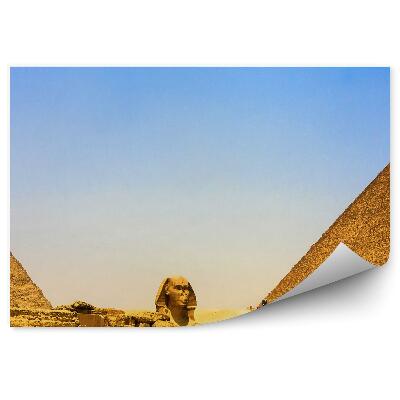 Samolepící fototapeta Písečné pyramidy Sfinga Egypt