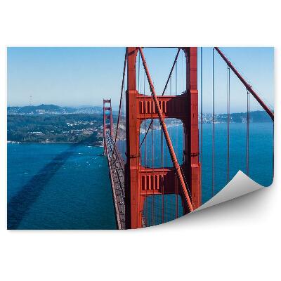 Fototapeta Golden Gate USA most modrá voda nebe ostrov