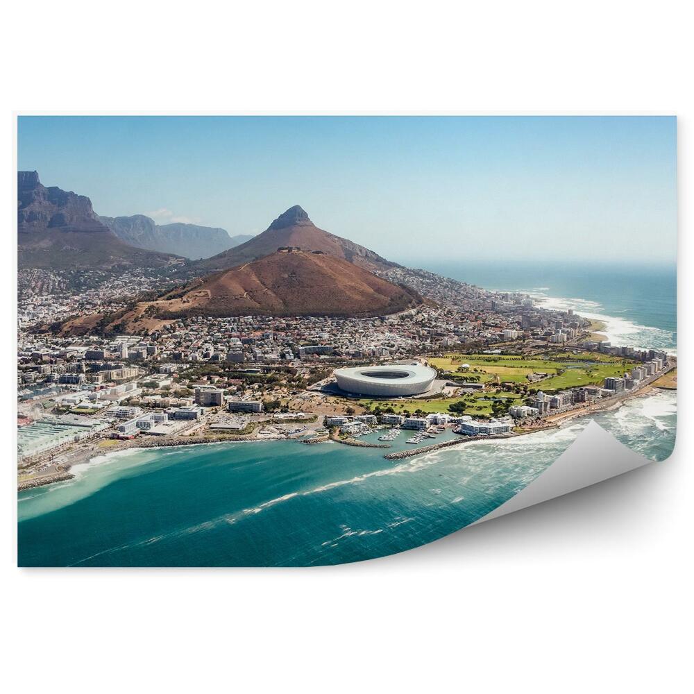 Samolepící fototapeta Pohled z ptačí perspektivy Jihoafrická republika město