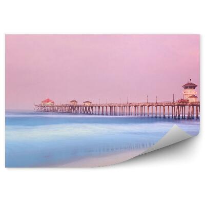 Fototapeta na zeď Betonové molo u pláže moře