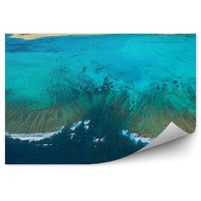 Samolepící fototapeta Letecký pohled na pobřeží písek voda