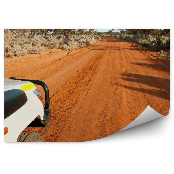 Fototapeta Silnice písek příroda vegetace safari