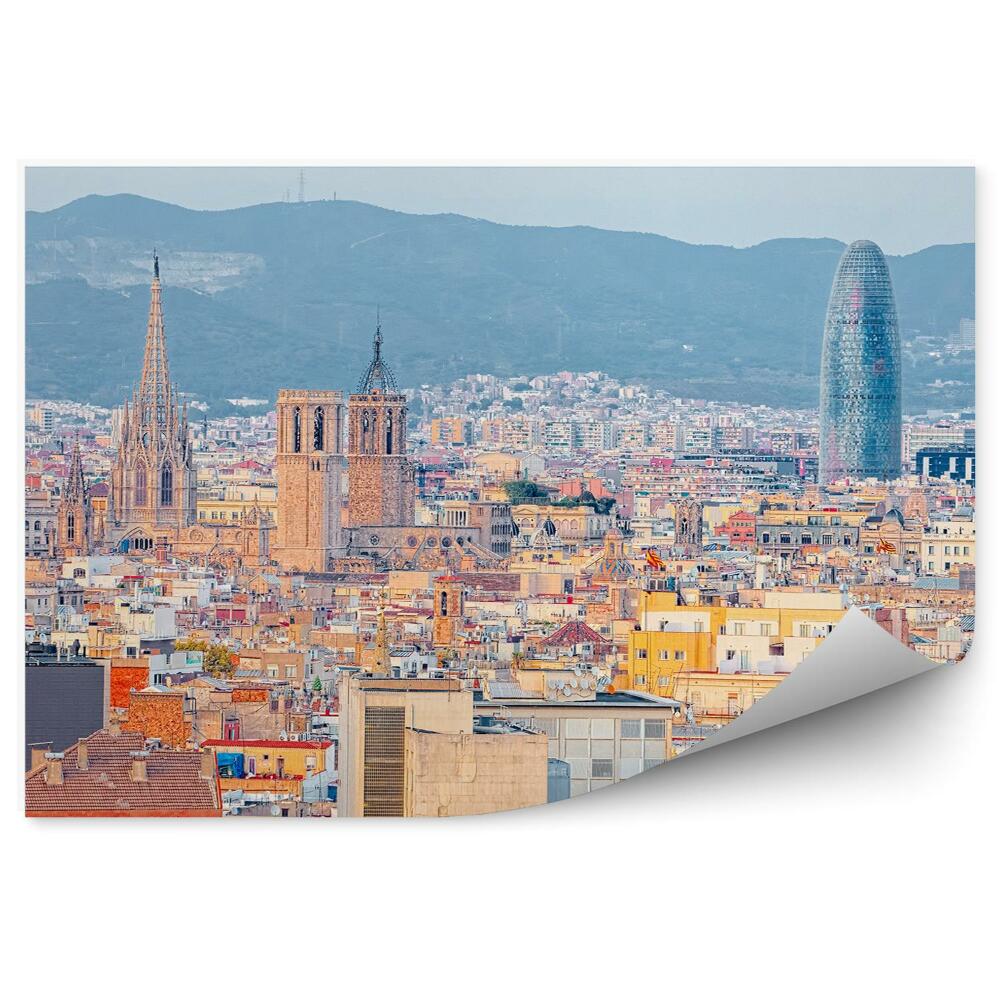 Fototapeta na zeď Barcelona z ptačí perspektivy