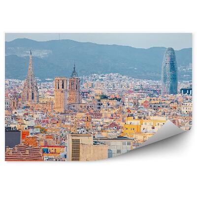 Fototapeta na zeď Barcelona z ptačí perspektivy