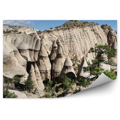 Samolepící fototapeta Nové Mexiko skály kužely příroda