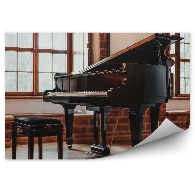 Fototapeta Koncertní sál černý klavír okenice nástroj