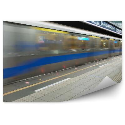 Samolepící fototapeta Podzemní doprava tunel muž zaměstnanec