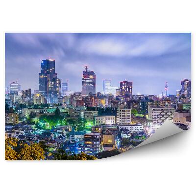 Tapeta na zeď Mrakodrapy budovy noc Tokio Japonsko světla