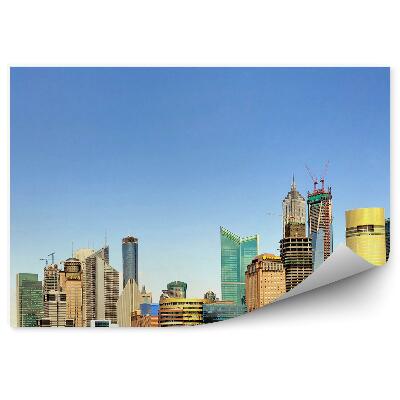 Samolepící fototapeta Čína stavby u pobřeží vodní lodě